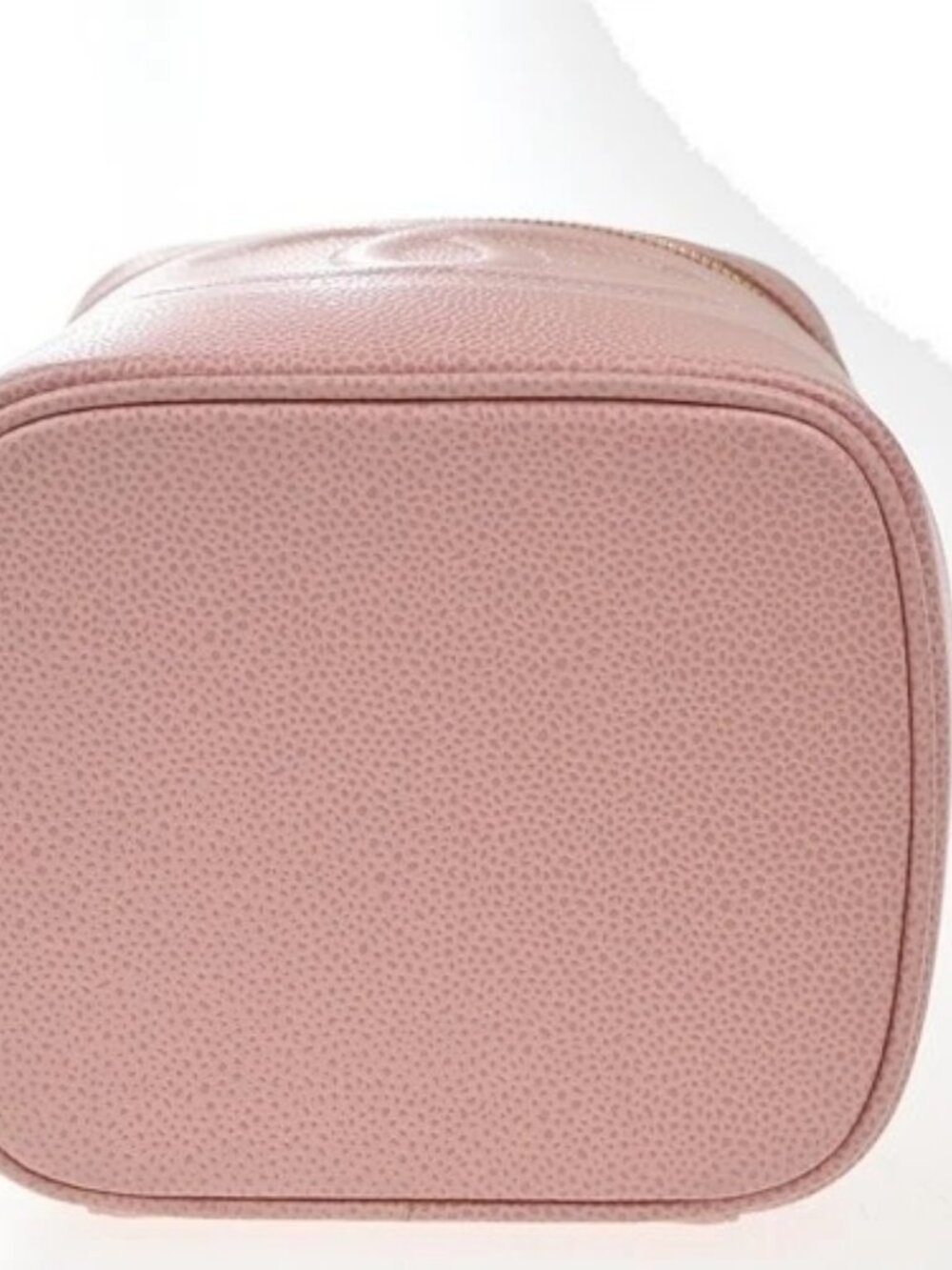 CHANEL CC Logo Cosmetic Vanity Hand Bag Grained Calfskin Leather Pink 674RP132 - Picture 6 of 16